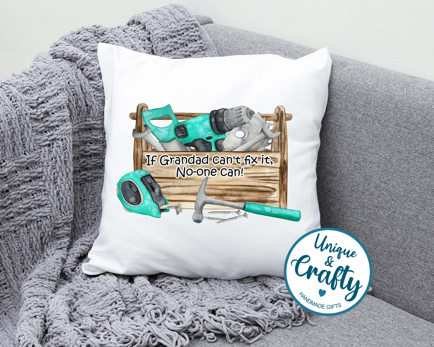 Father's Day Cushion. Dad can fix it.. tools..