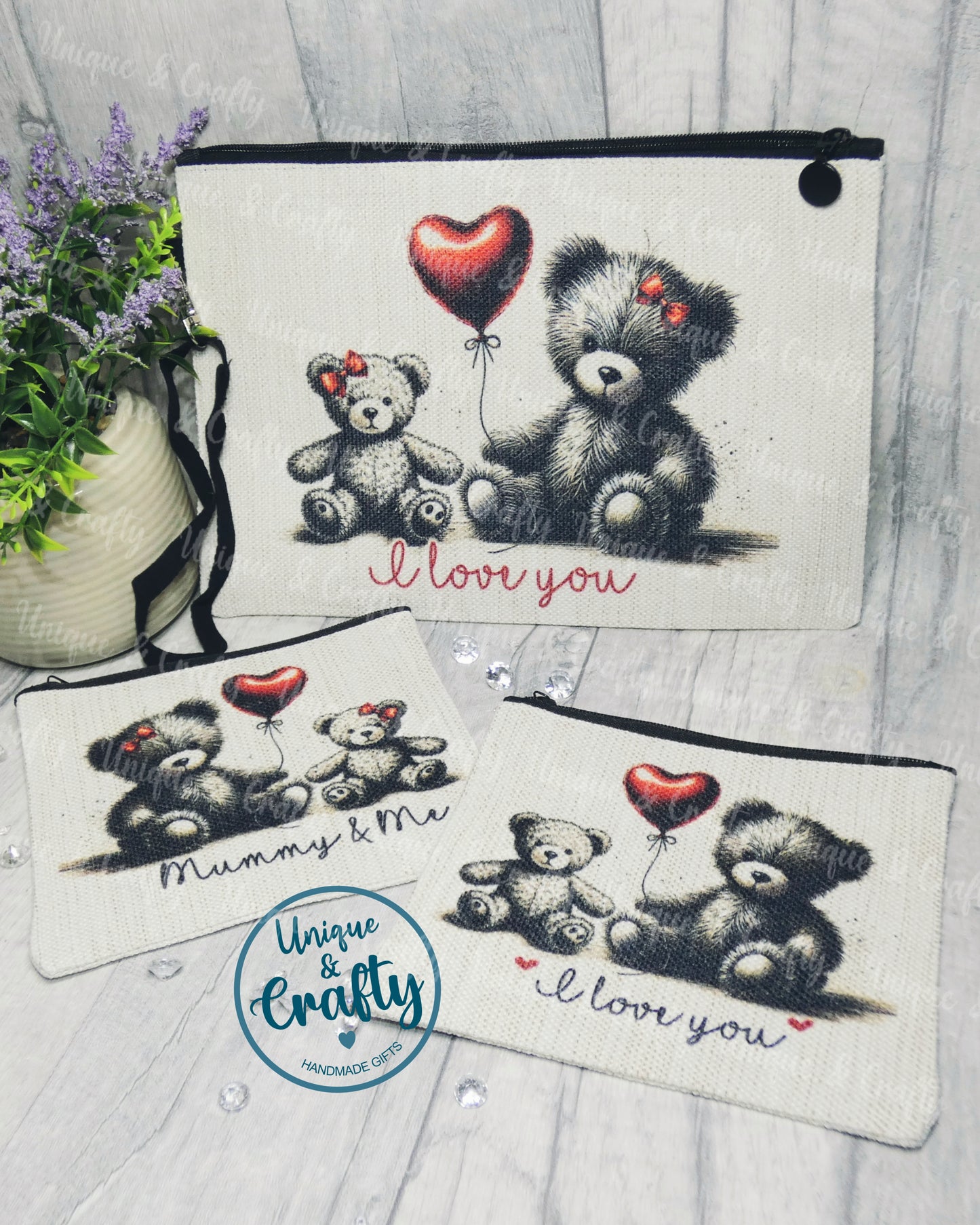 Mummy & Me pouch, zipped purse