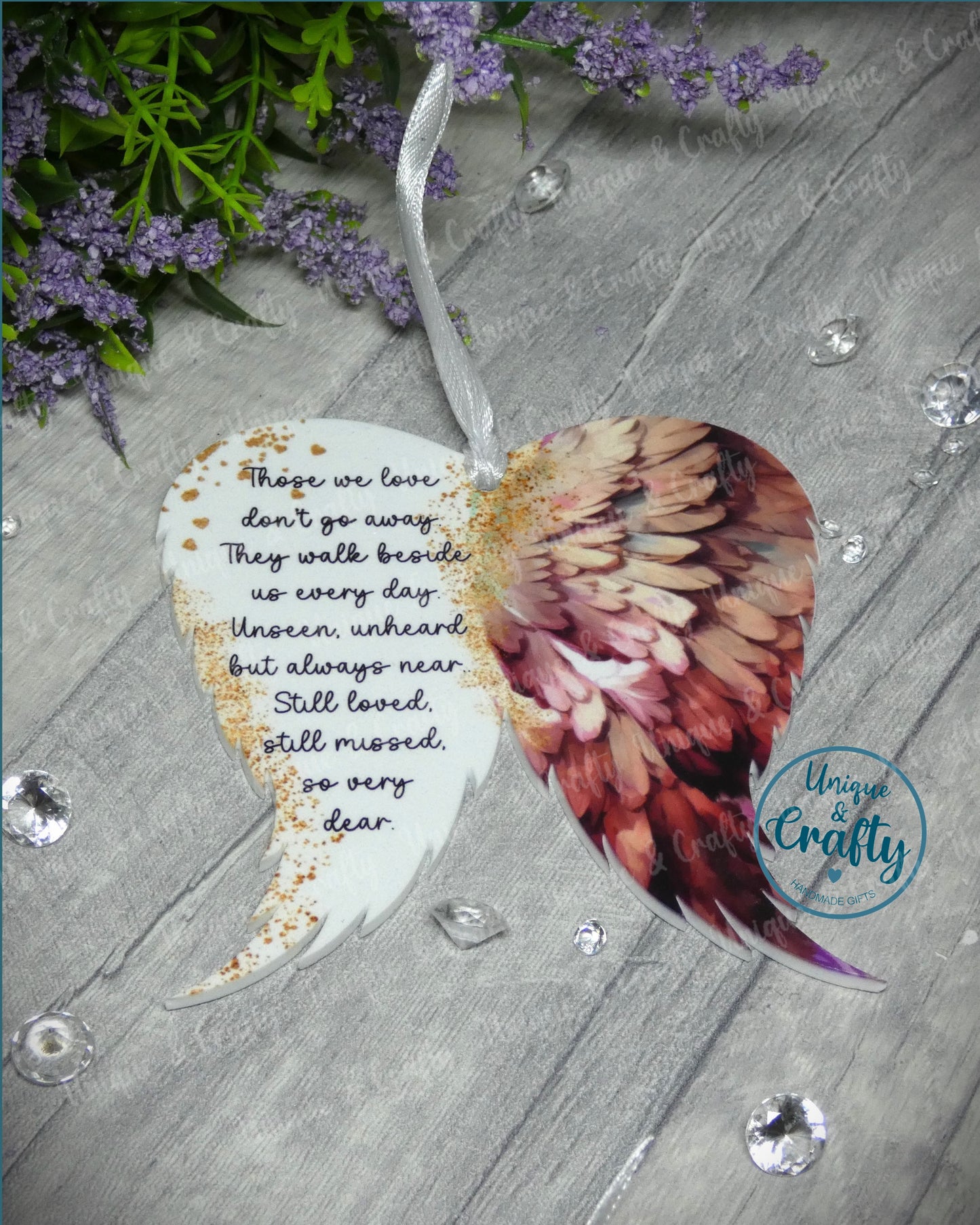 Angel Wings hanging plaque