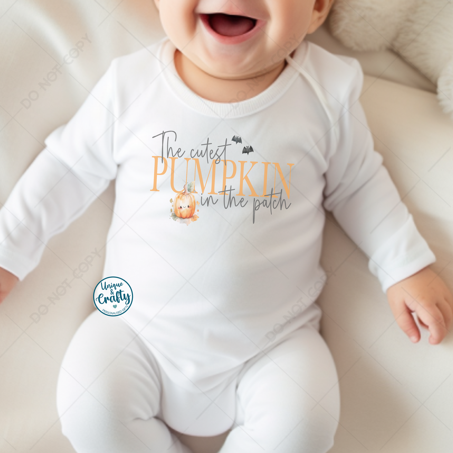 Personalised Halloween Baby Bib, Vest & Sleepsuit