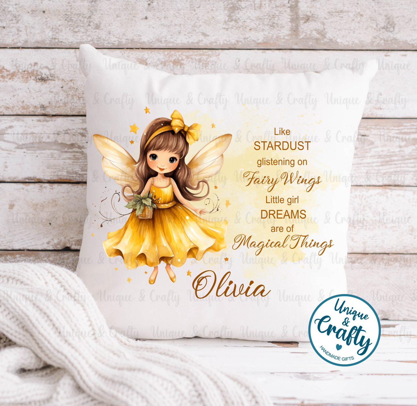 Fairy Stardust Personalised Cushion