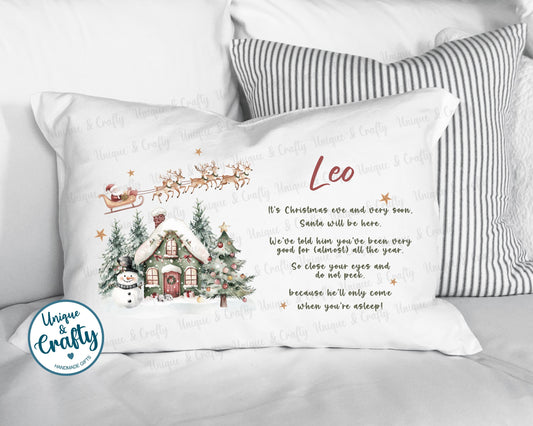 Christmas Eve Pillowcase, Pillow, cushion.