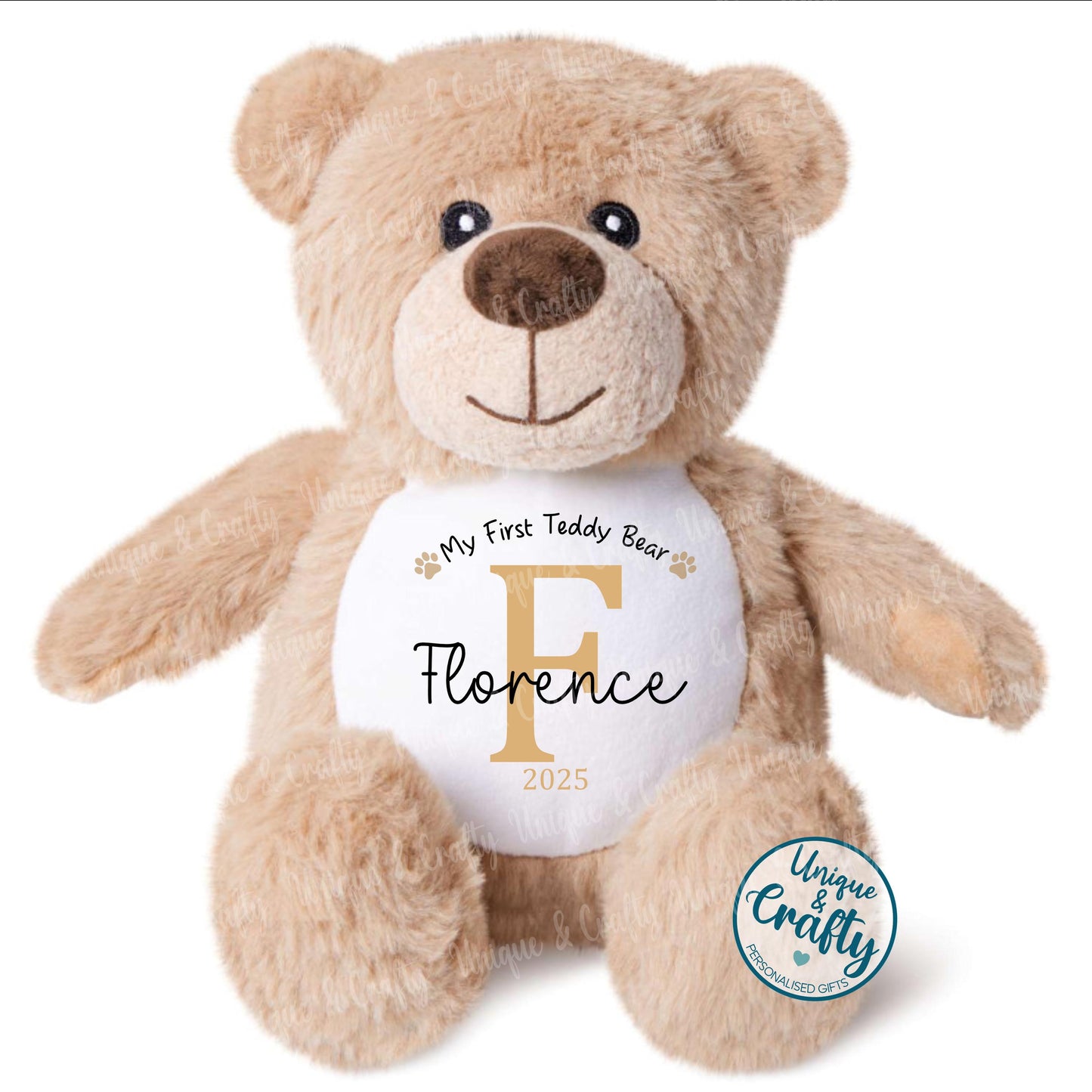 My First Teddy.. Personalised Teddy bear.. new baby, christening..