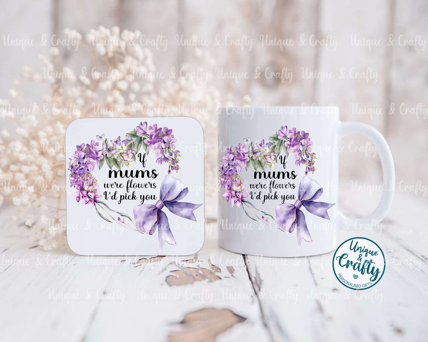 If Mums were flowers Mug and Coaster set