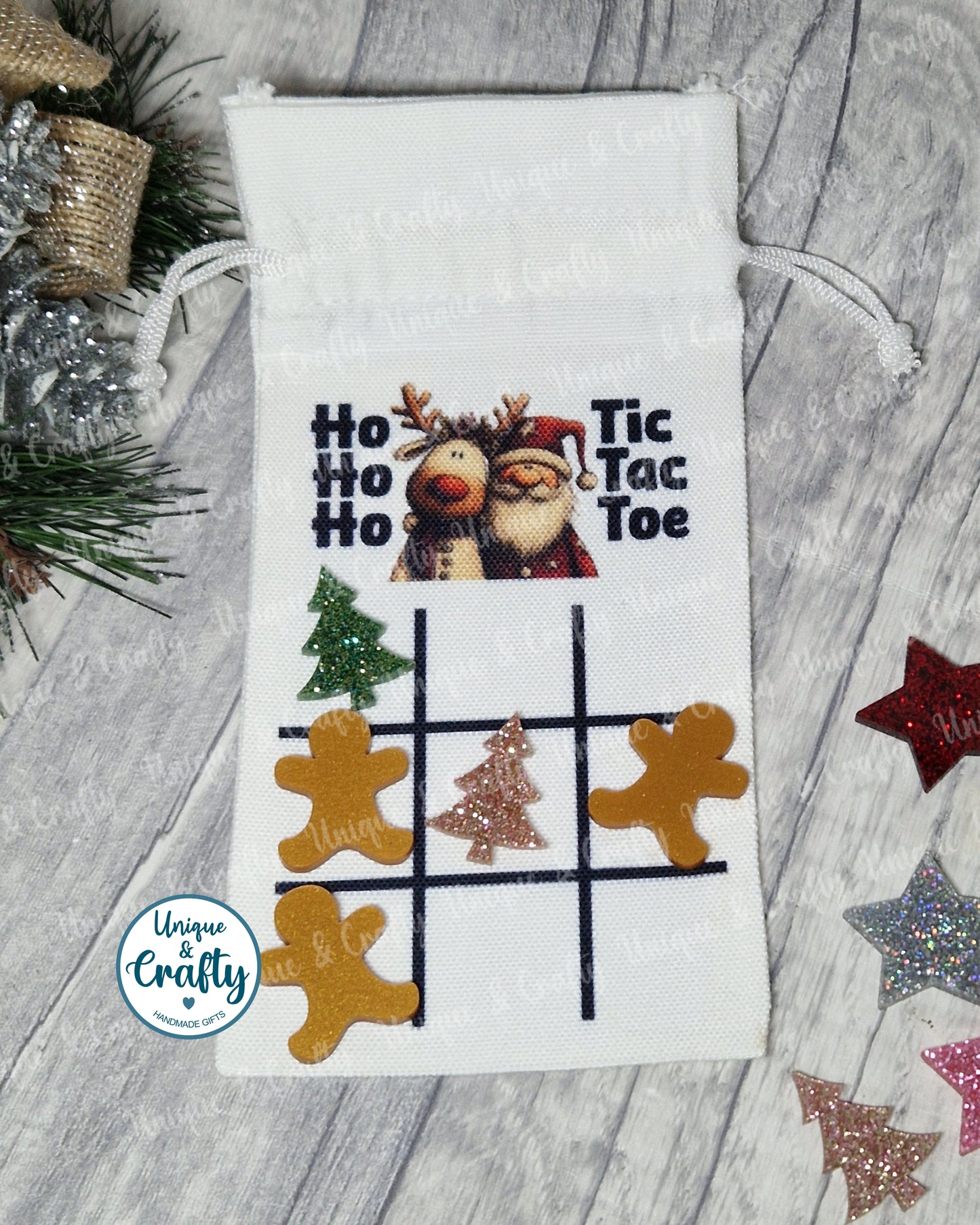 Ho Ho Ho Tic Tac Toe. Stocking filler. Travel game