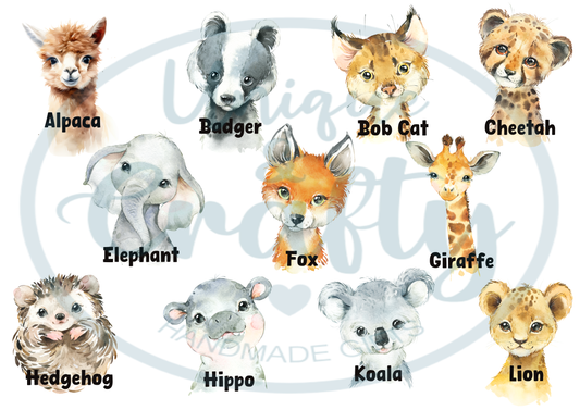 Ceramic Money box.. Personalised Cute Animals..