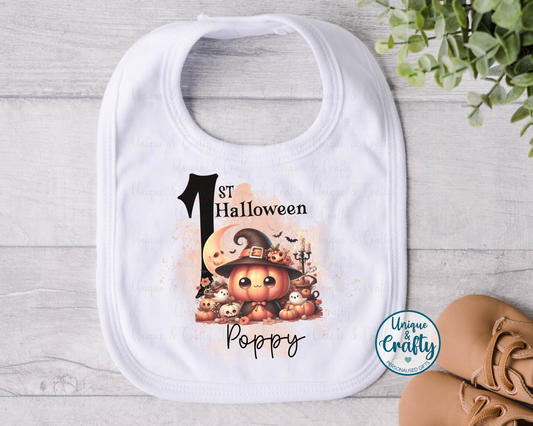My 1st Halloween Baby Bib