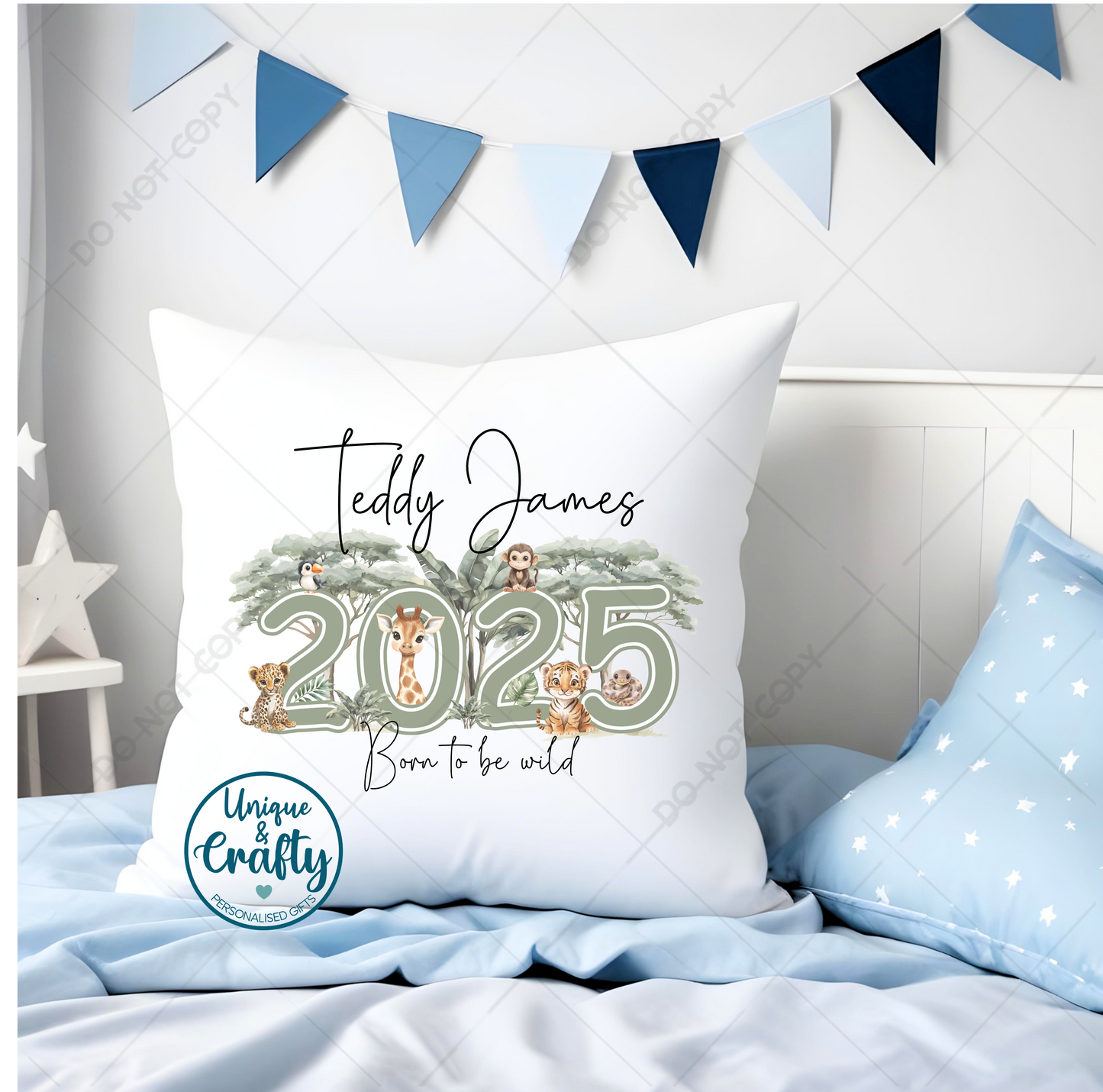 Born to be wild Safari themed Cushion
