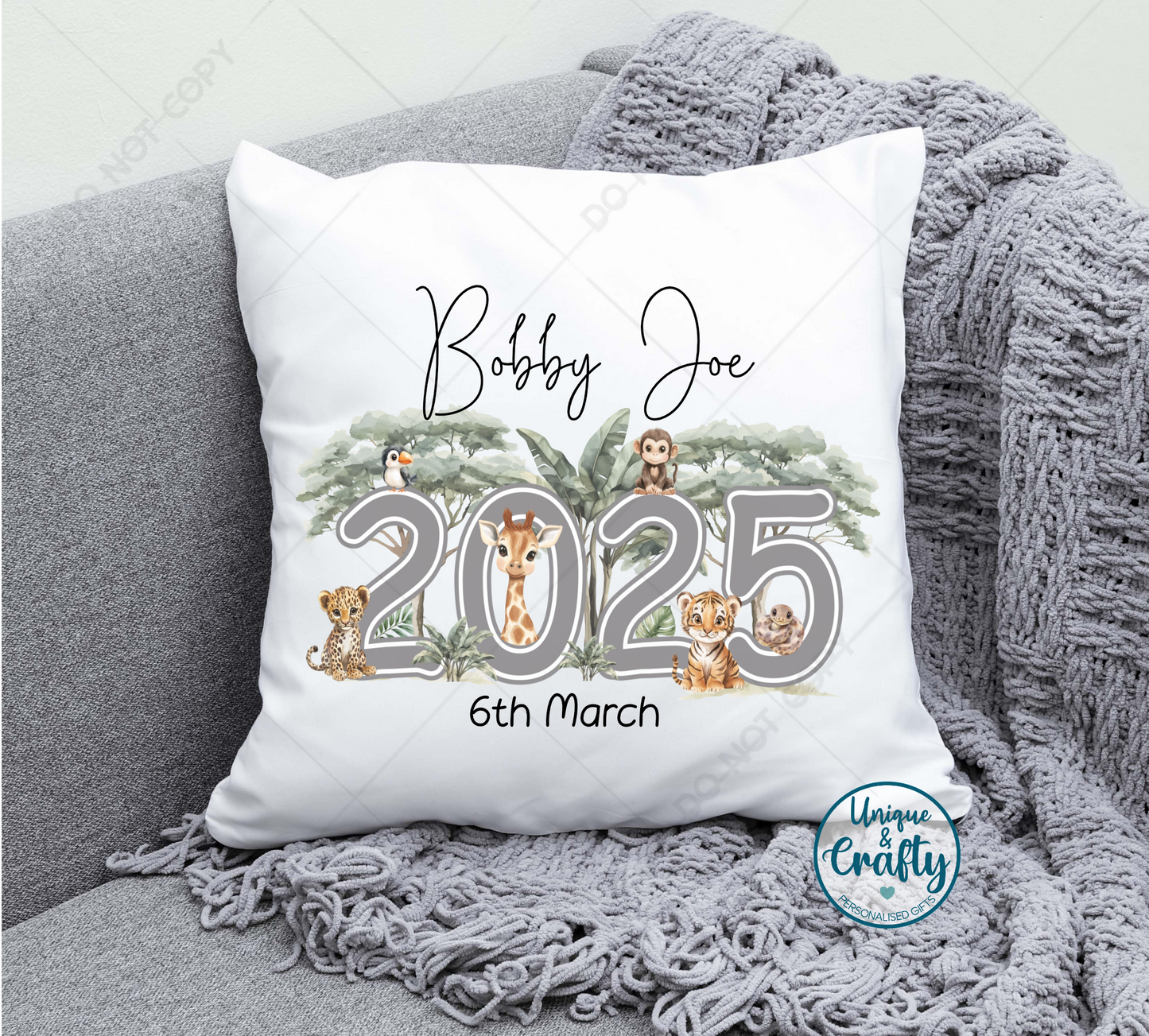 Born to be wild Safari themed Cushion
