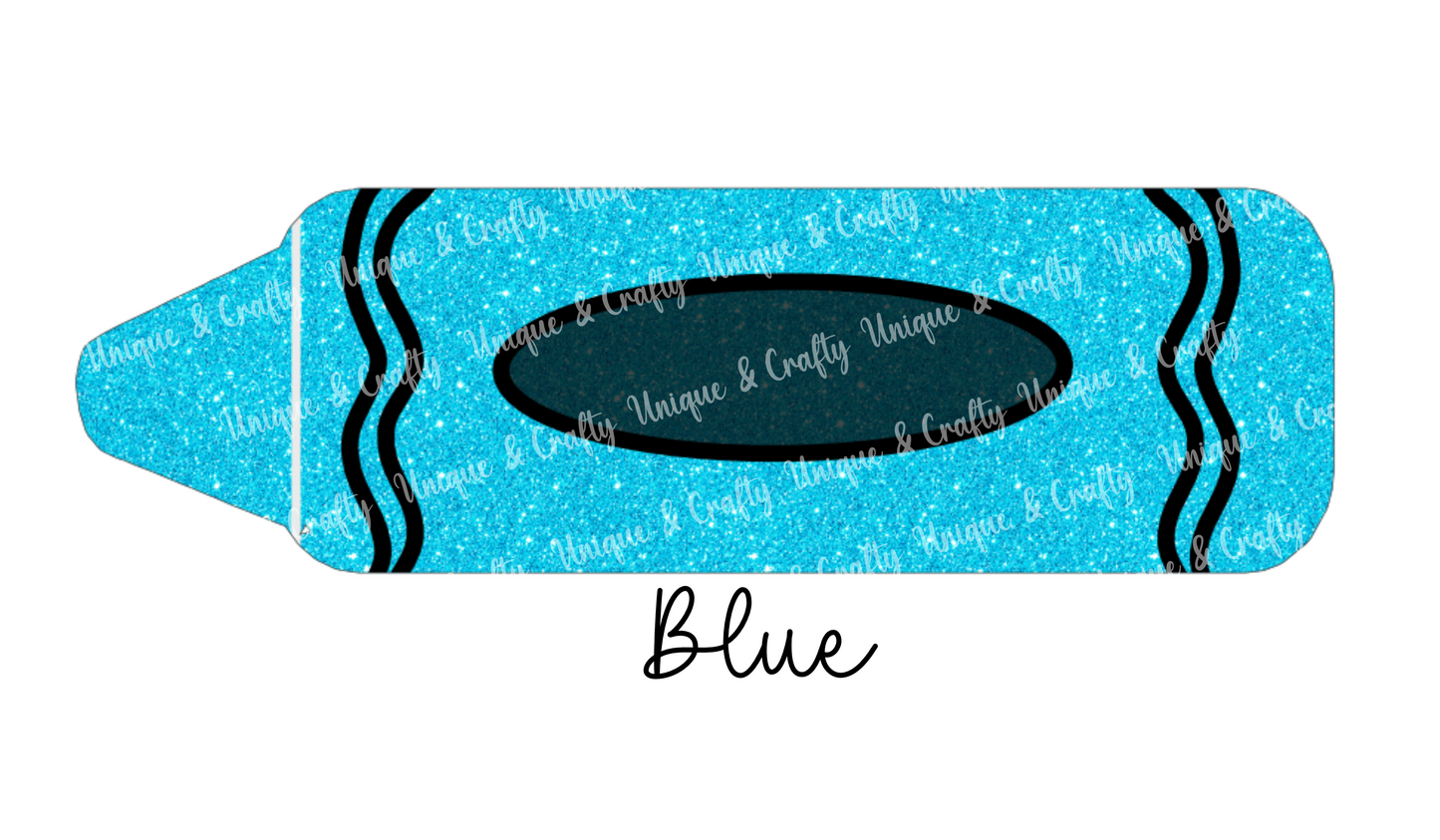 Crayon Key ring.. Teacher class gift, kids bag tag,