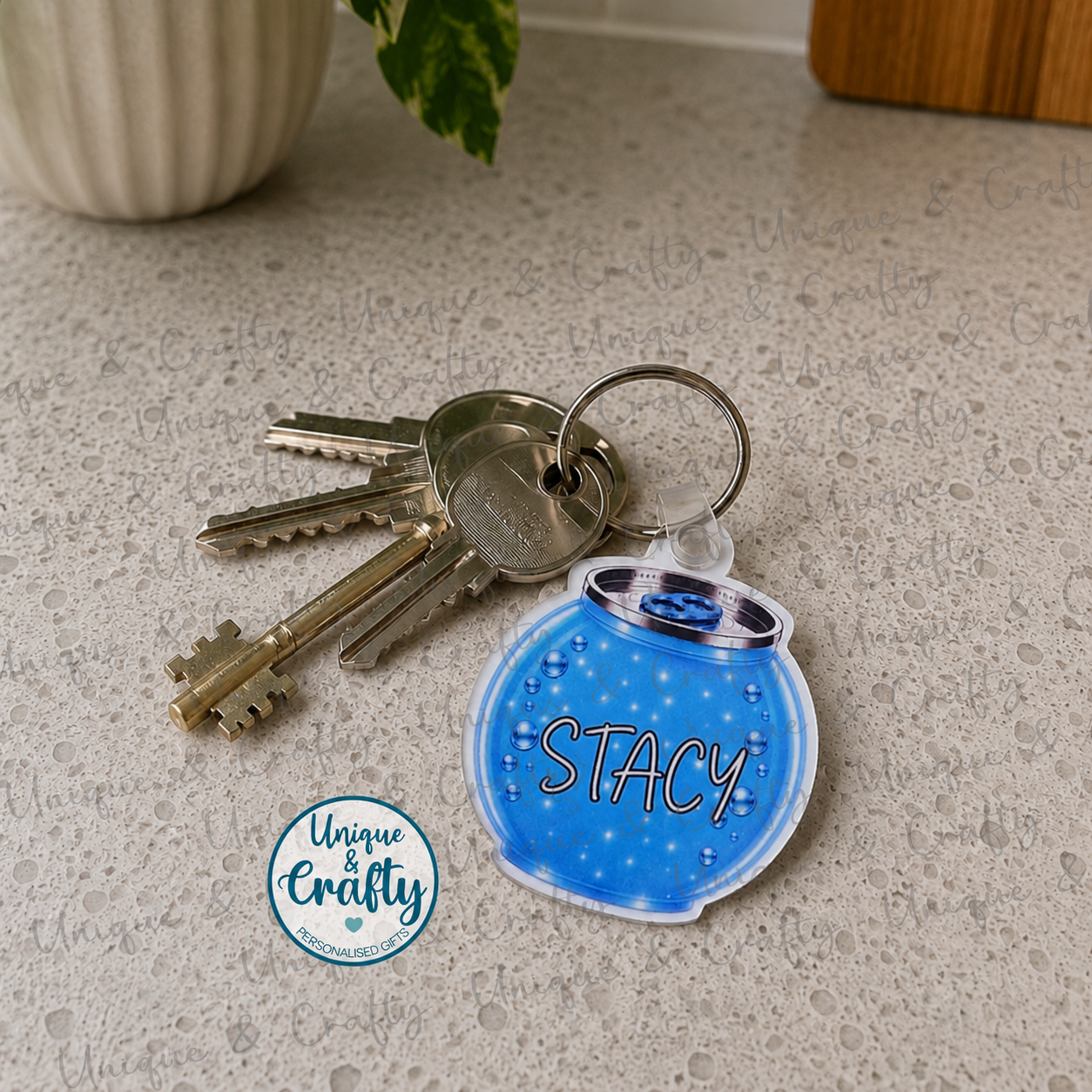 Cocktail Inspired Funny Drink-Inspired Keychain | Bag Tag Gift Acrylic Keyring – 5x5cm