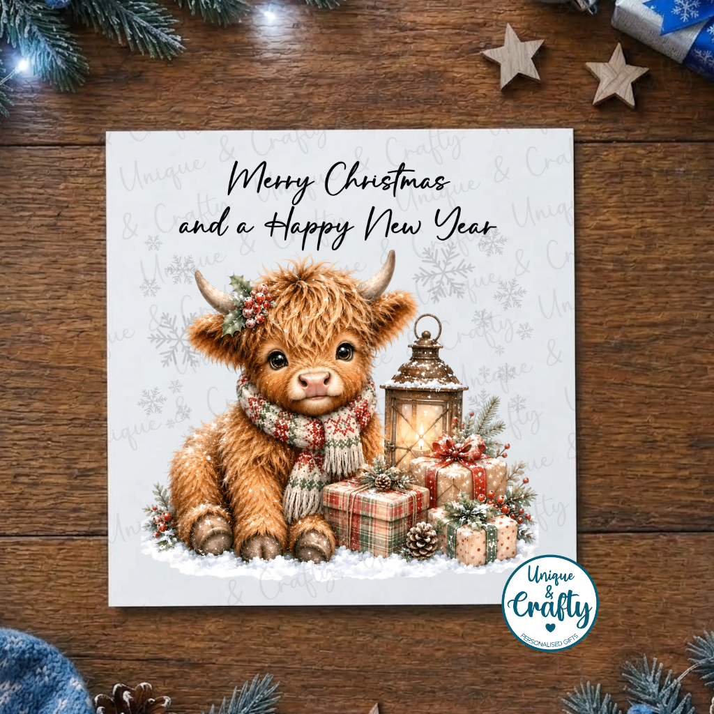 Highland Cow Christmas Cards – Set of 6 Designs