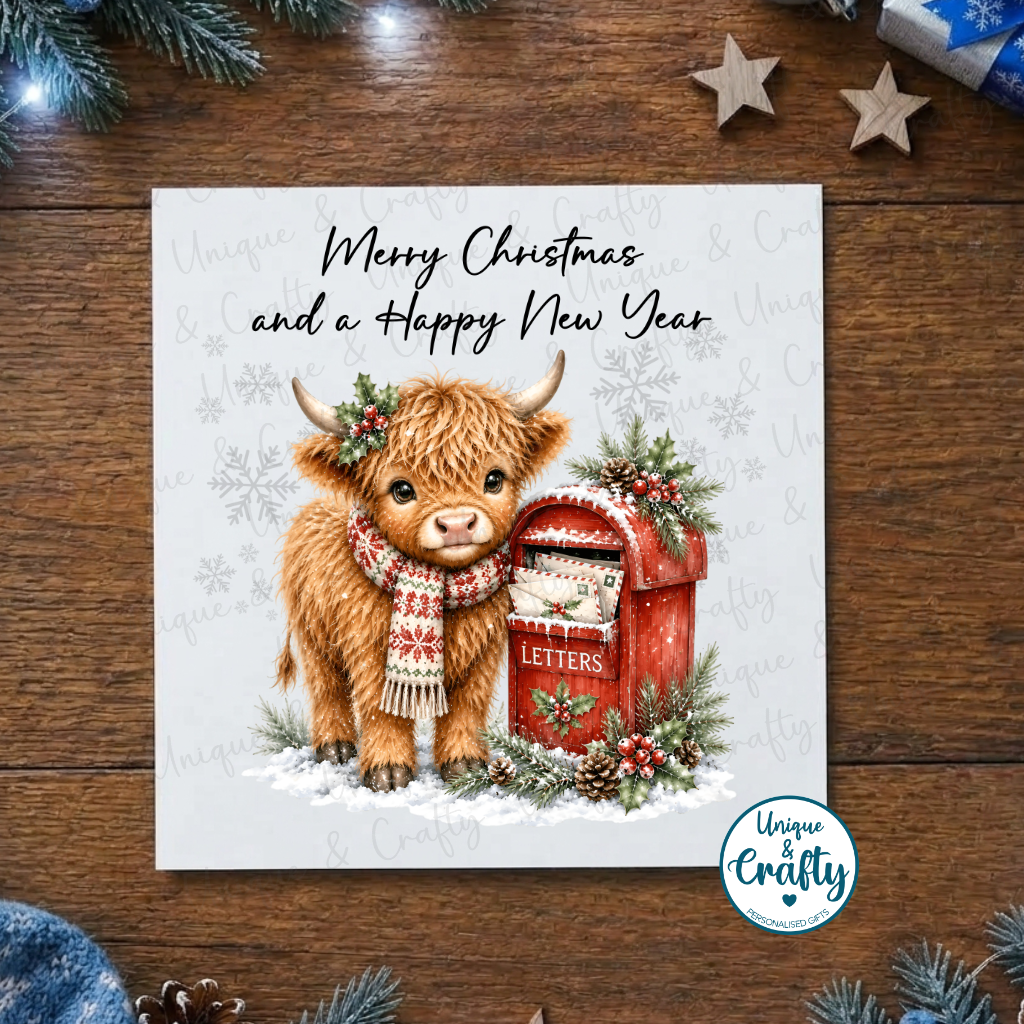 Highland Cow Christmas Cards – Set of 6 Designs