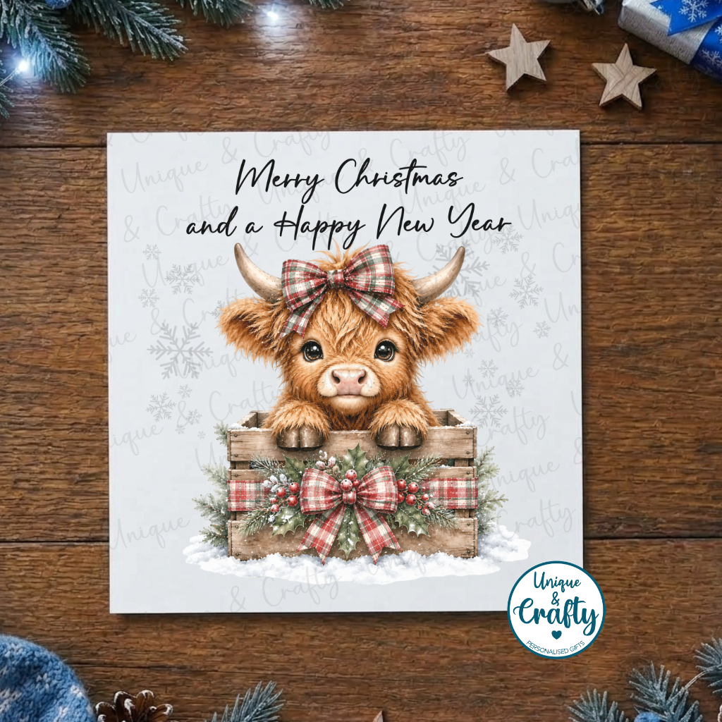 Highland Cow Christmas Cards – Set of 6 Designs