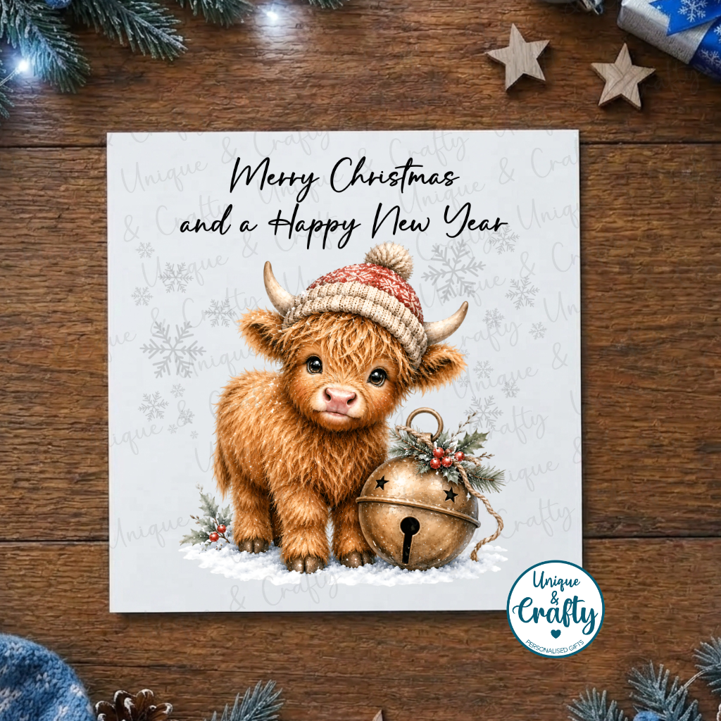 Highland Cow Christmas Cards – Set of 6 Designs