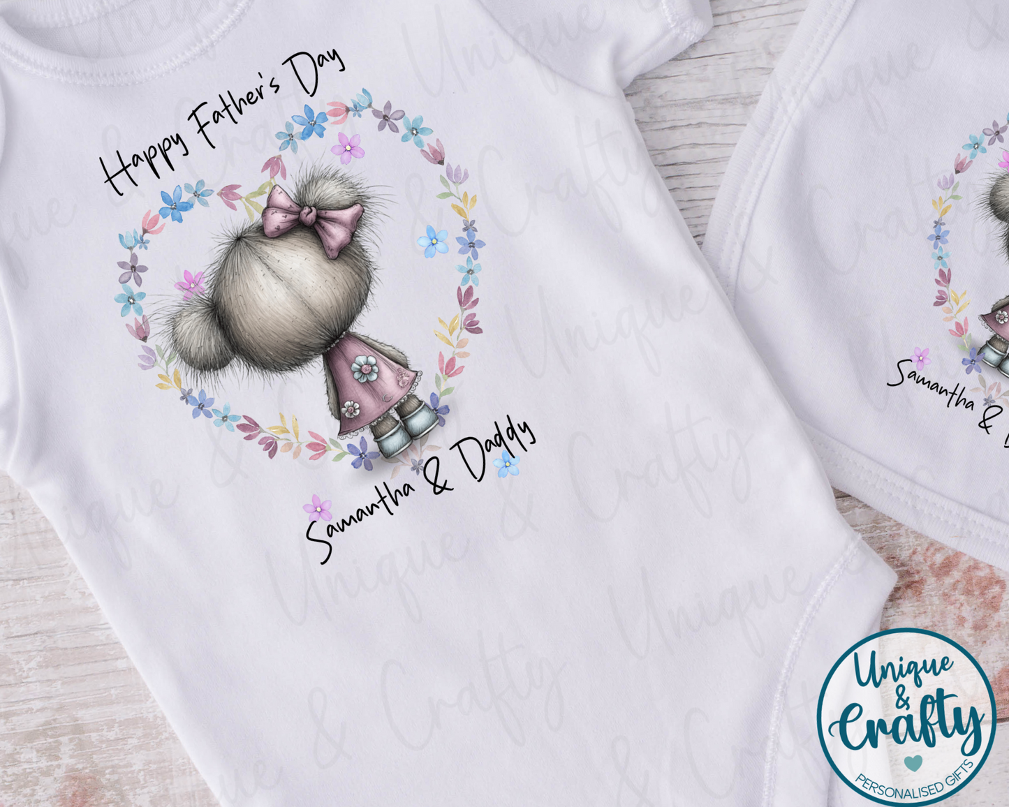 Father's Day Bib, Vest or Sleepsuit.. New Baby. Giftset