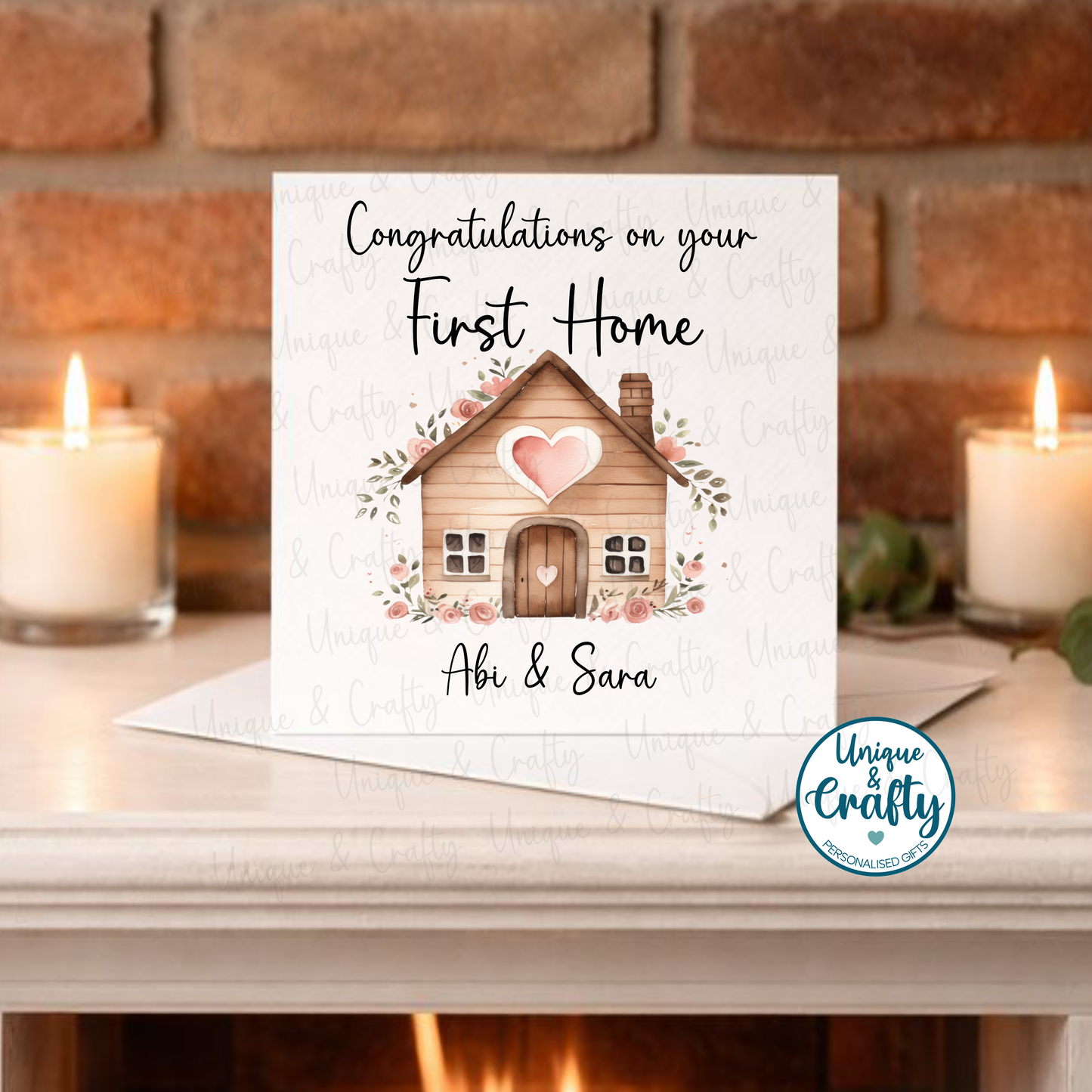 Personalised New Home Card – Congratulations on Your New Home – Housewarming Greeting Card