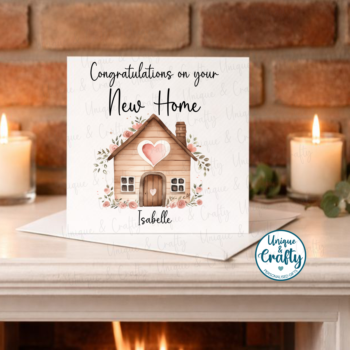 Personalised New Home Card – Congratulations on Your New Home – Housewarming Greeting Card