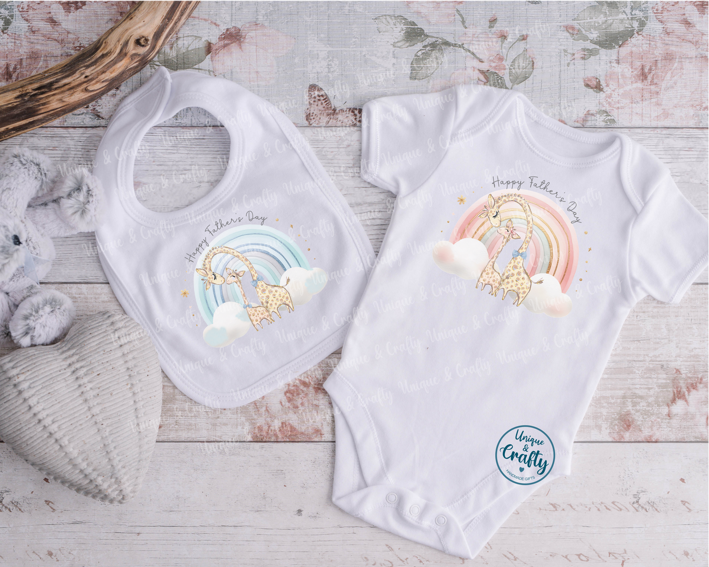 Personalised Father's Day Bib, Vest or Sleepsuit..