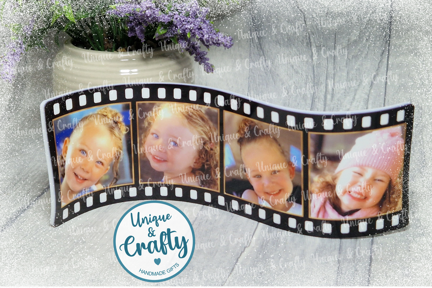 Film Reel Photo Display.. Unique Gift, Birthday Wedding New Baby
