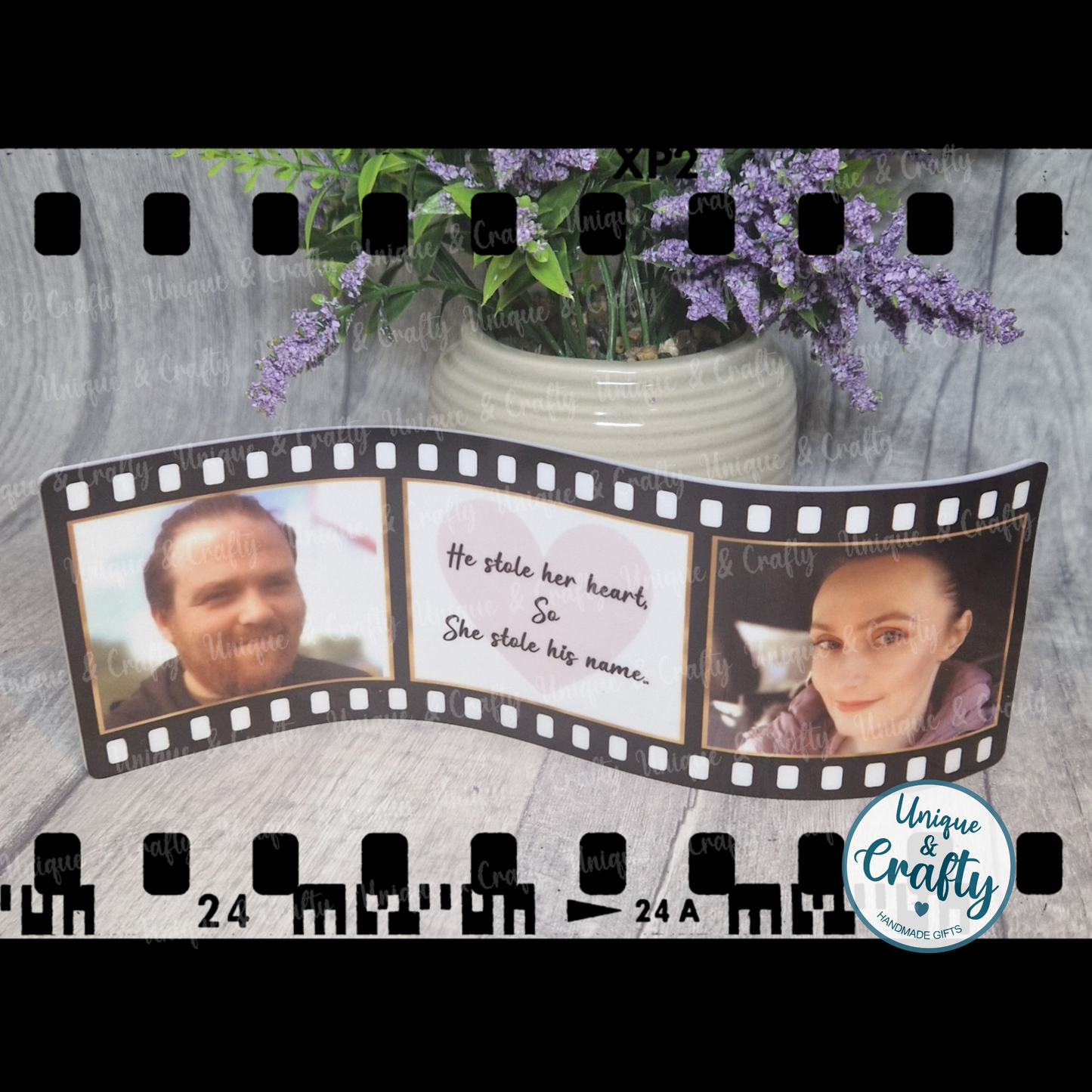 Film Reel Photo Display.. Unique Gift, Birthday Wedding New Baby