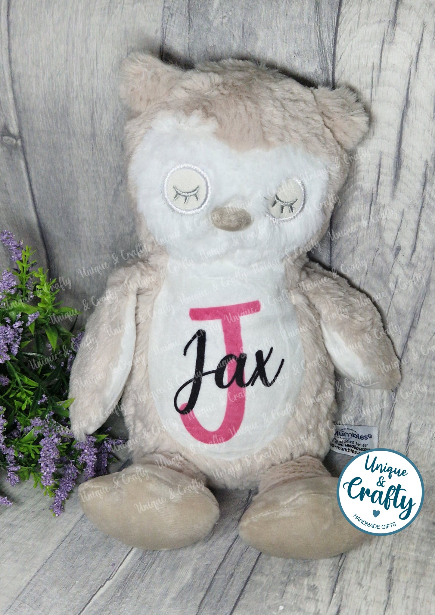 Personalised Owl.. Mumbles Teddy