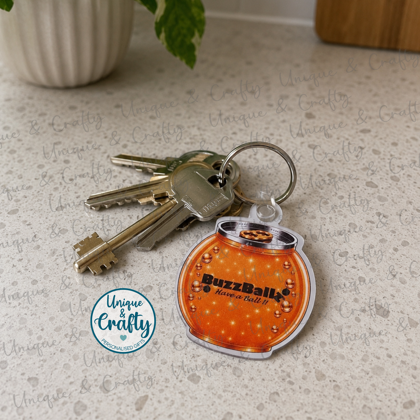 Cocktail Inspired Funny Drink-Inspired Keychain | Bag Tag Gift Acrylic Keyring – 5x5cm