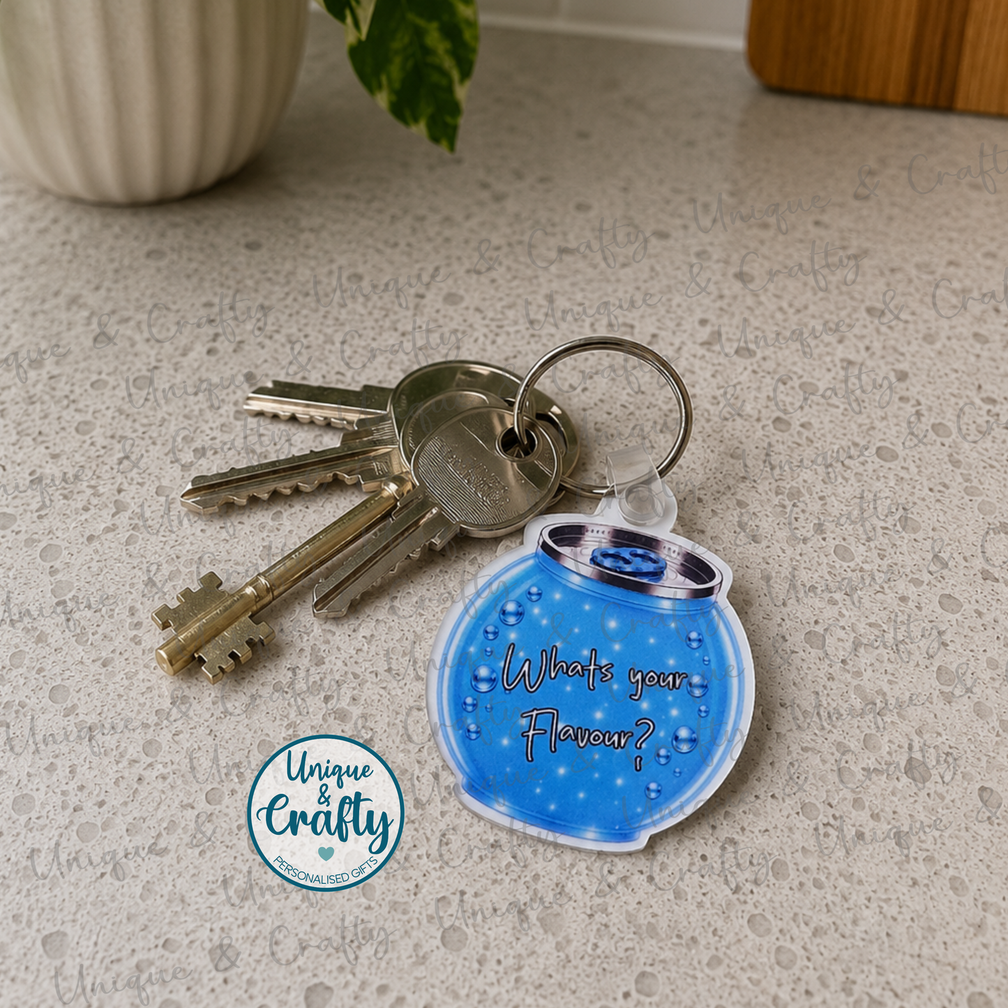 Cocktail Inspired Funny Drink-Inspired Keychain | Bag Tag Gift Acrylic Keyring – 5x5cm
