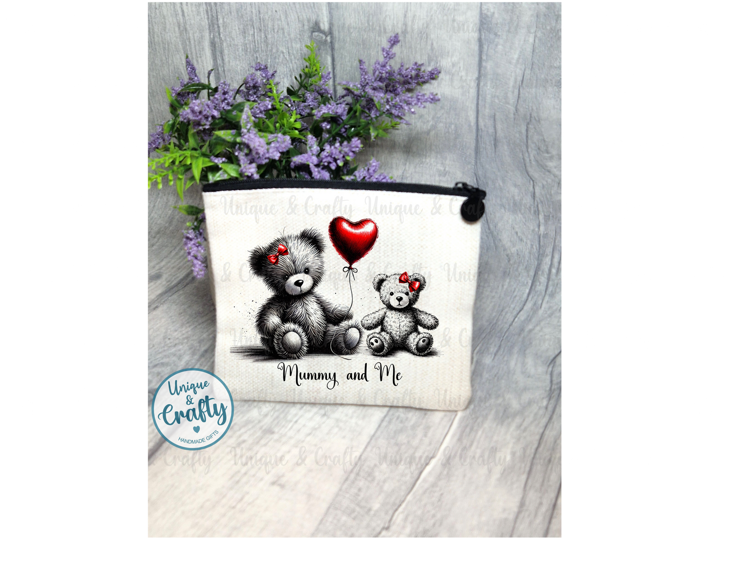 Mummy & Me pouch, zipped purse