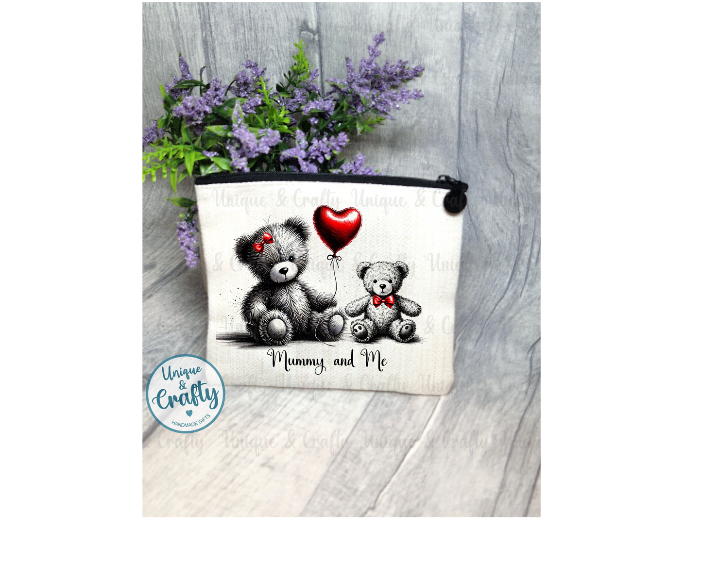 Mummy & Me pouch, zipped purse