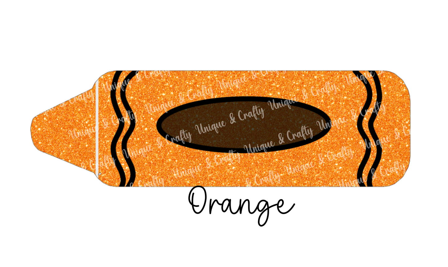 Crayon Key ring.. Teacher class gift, kids bag tag,