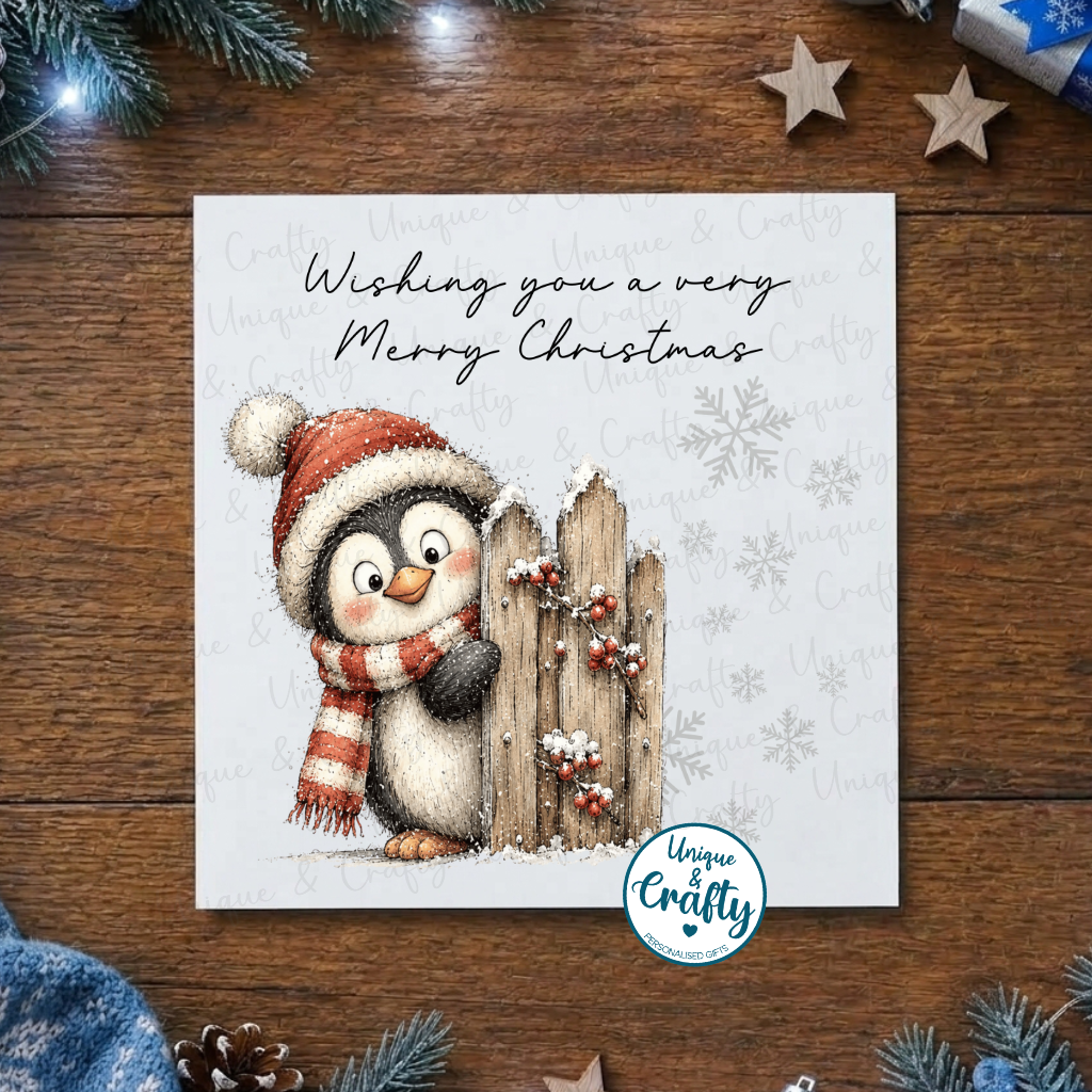 Christmas Peeping Characters Christmas Cards – Set of 6, 12 or 18