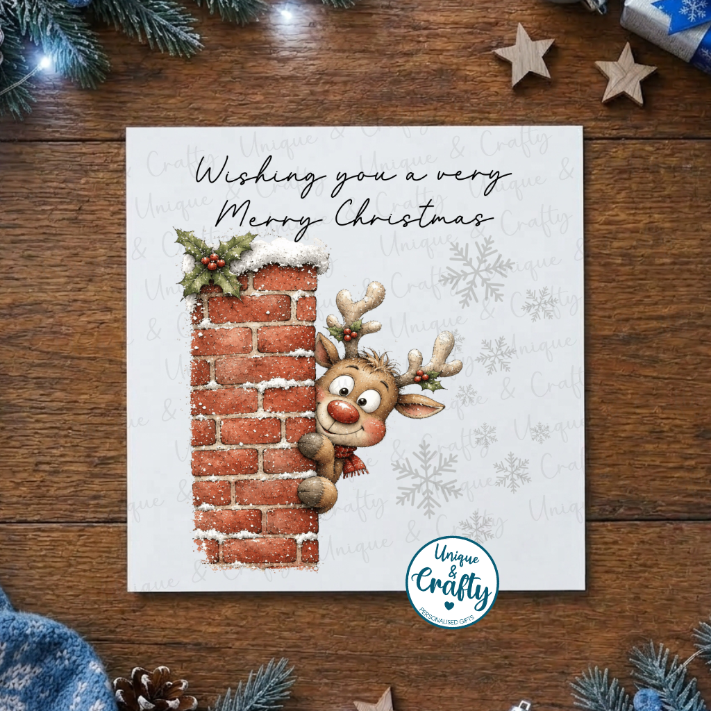 Christmas Peeping Characters Christmas Cards – Set of 6, 12 or 18