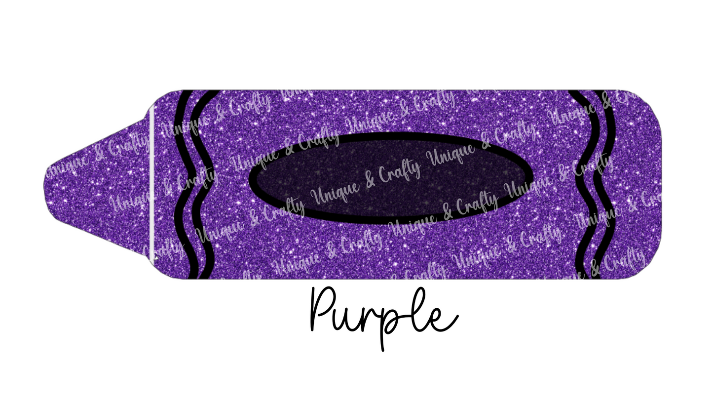 Crayon Key ring.. Teacher class gift, kids bag tag,