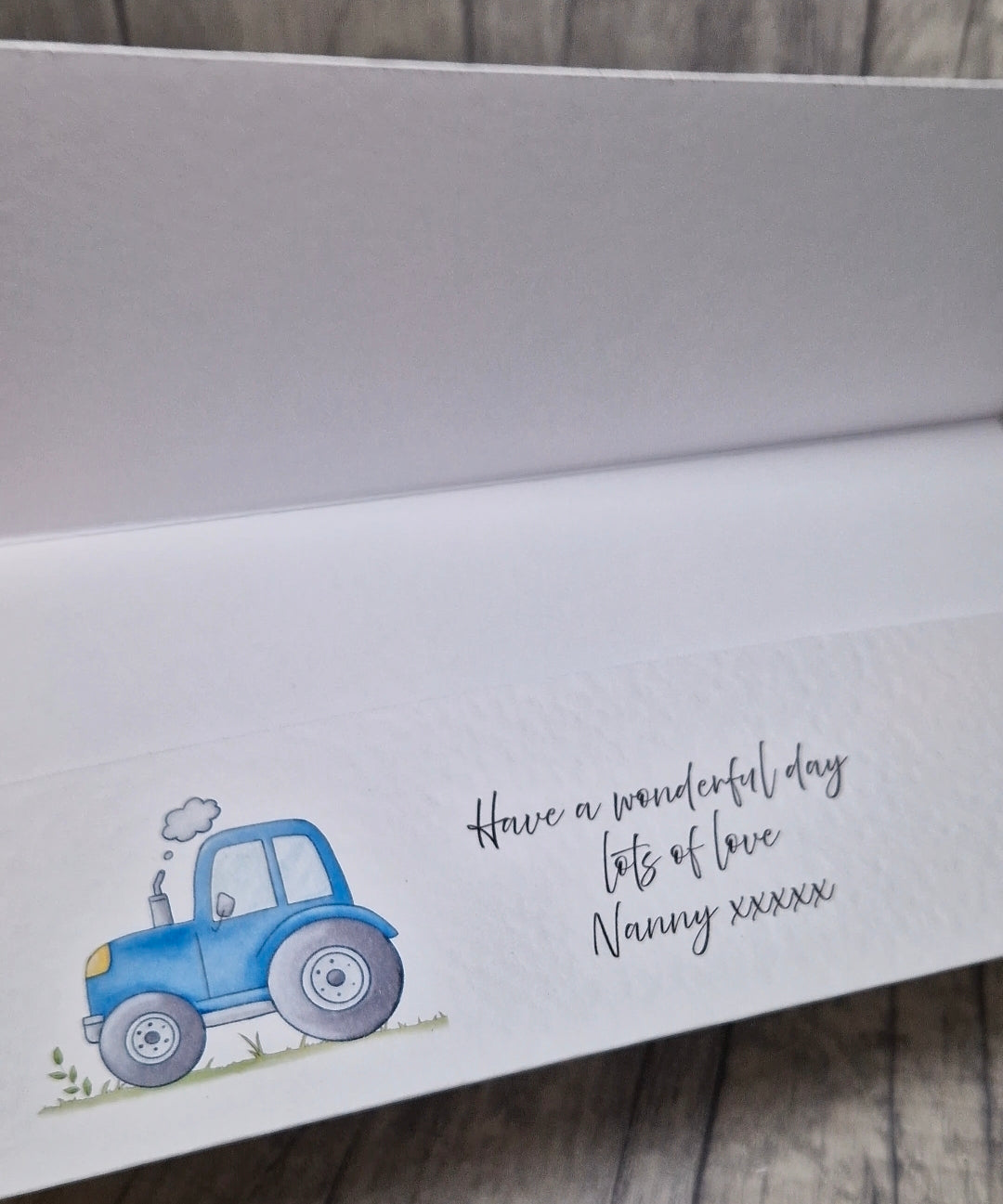 Personalised Birthday Money Holder Card, Farmyard theme.
