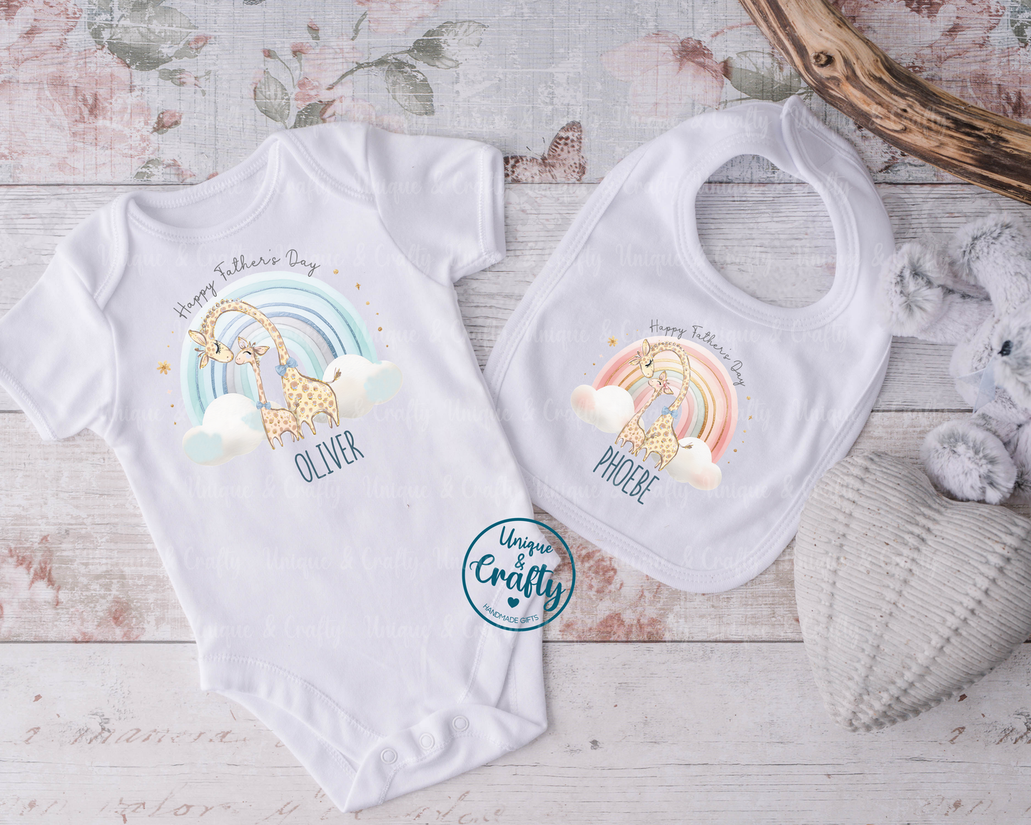 Personalised Father's Day Bib, Vest or Sleepsuit..