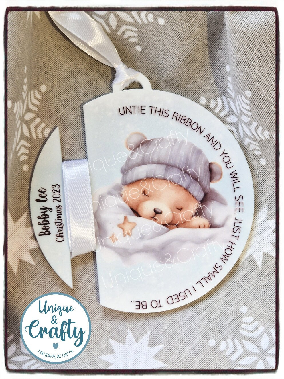 Ribbon Bauble.. First Christmas