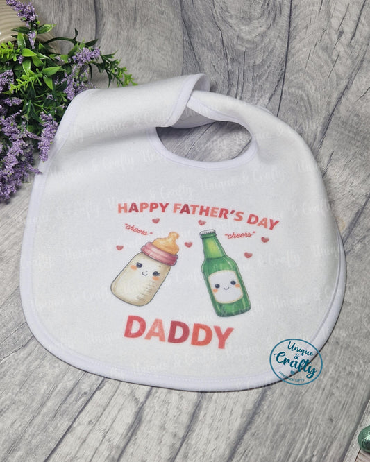 Fathers Day Baby Bib..