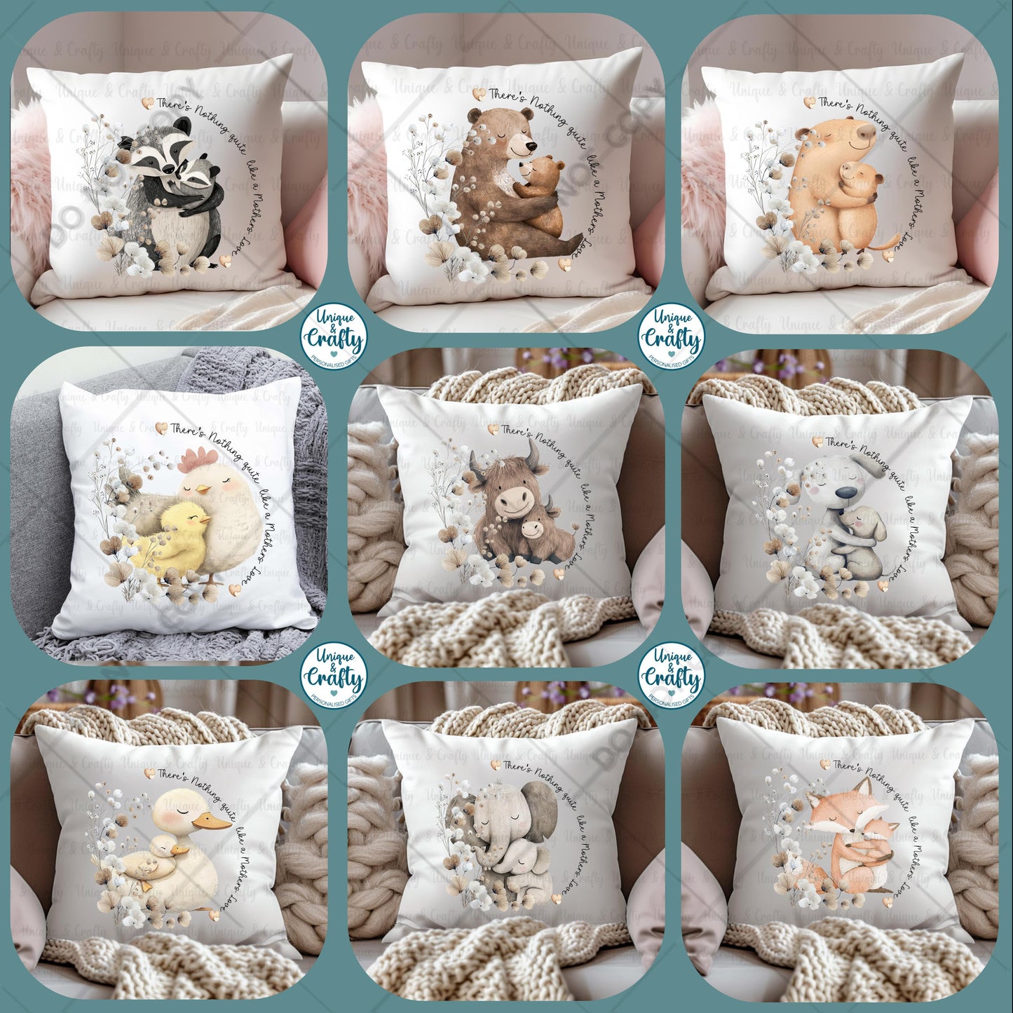 There's nothing quite like a Mothers Love .. nursery, new baby, christening.. personalised gift