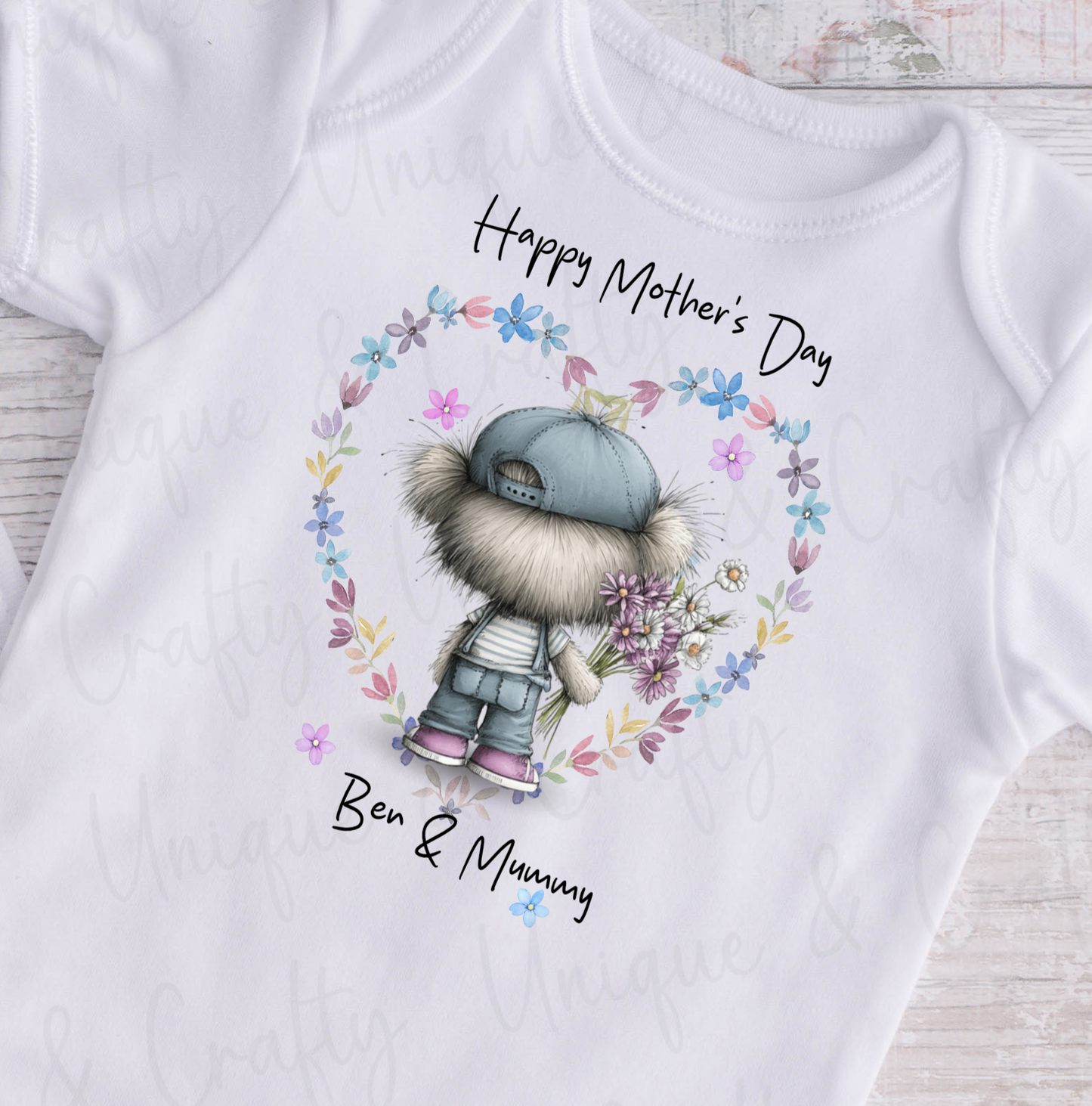 Mother's Day Bib, Vest or Sleepsuit.. New Baby. Giftset
