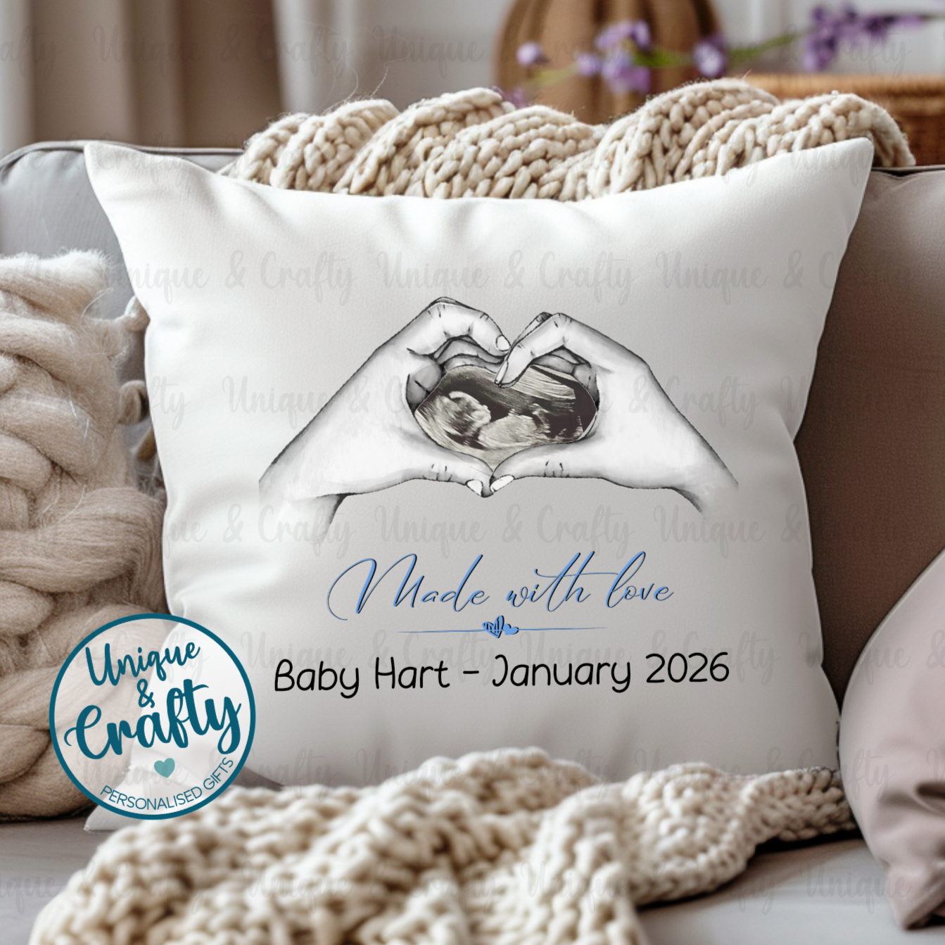 Pregnancy Announcement Cushion