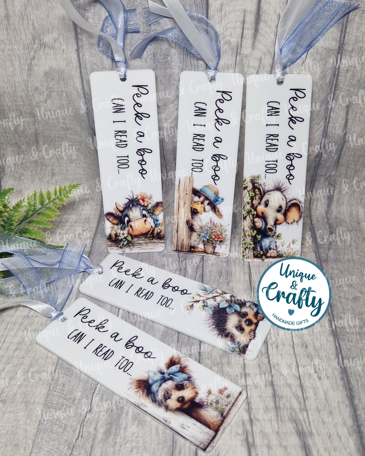 Peek-a-boo Animal Bookmarks