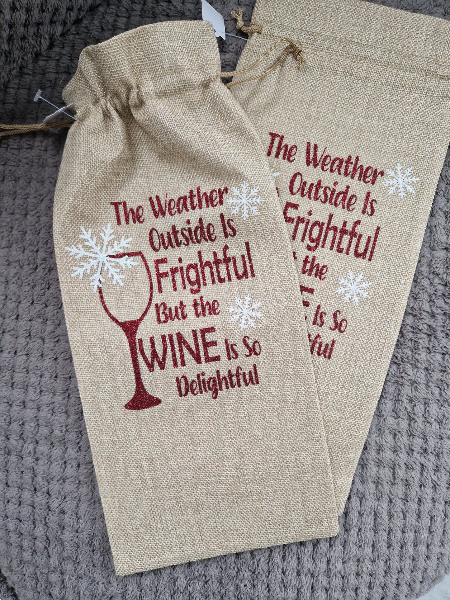 REDUCED Wine Bottle Bags