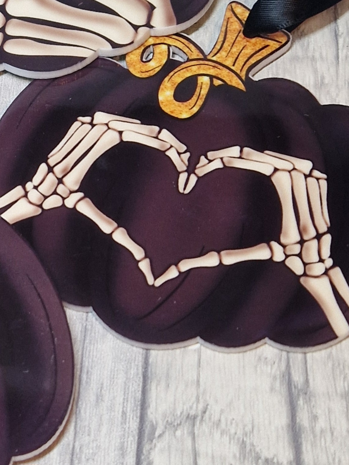 Skeleton Pumpkin Plaque. Personalised