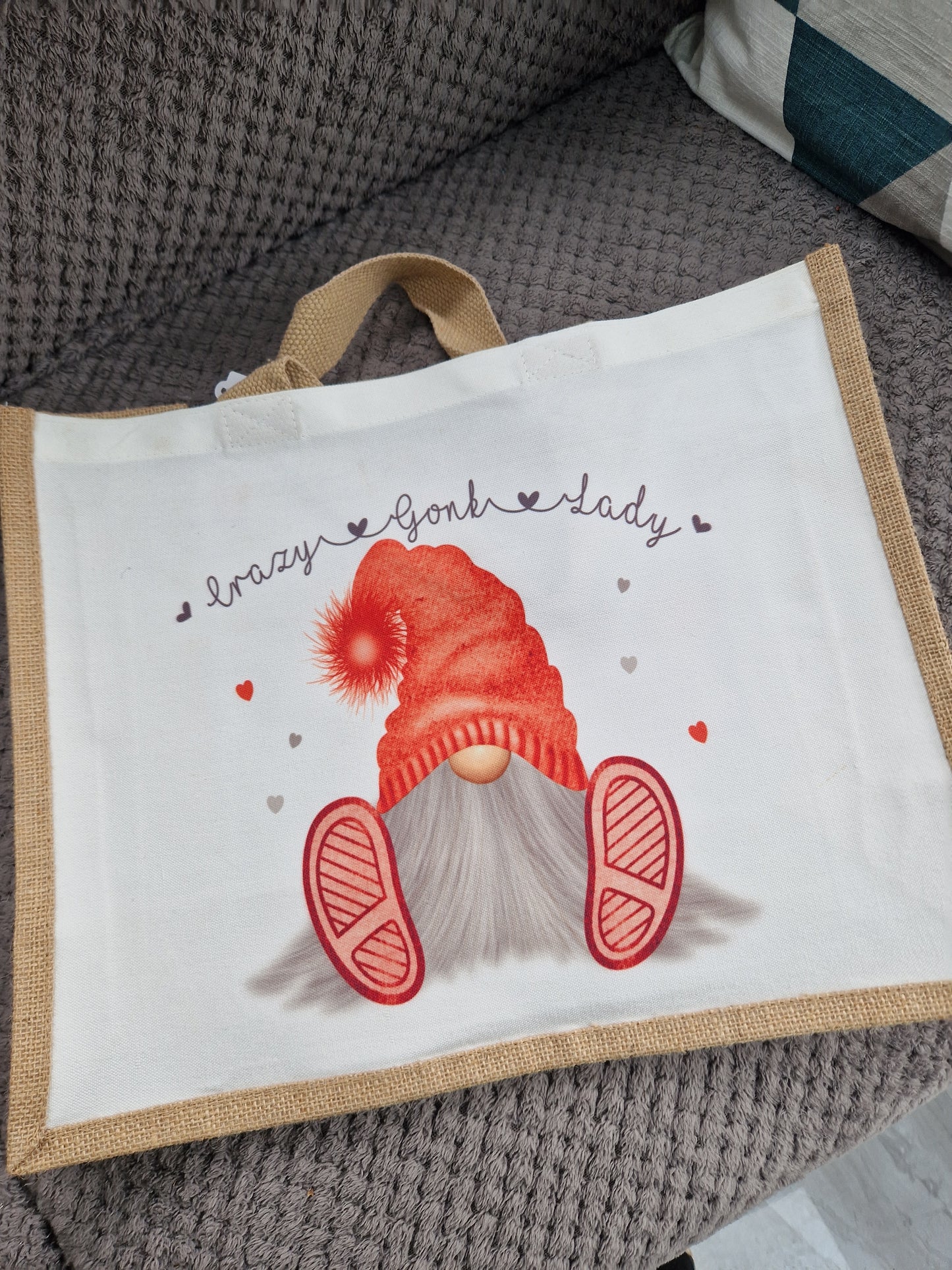 REDUCED Gonk Jute Bag