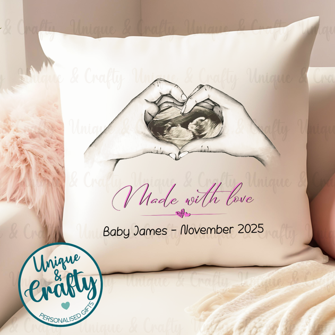Pregnancy Announcement Cushion