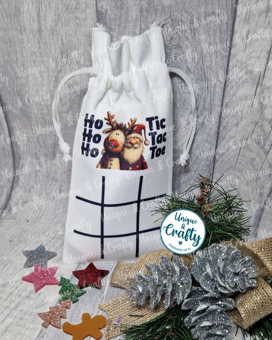 Ho Ho Ho Tic Tac Toe. Stocking filler. Travel game