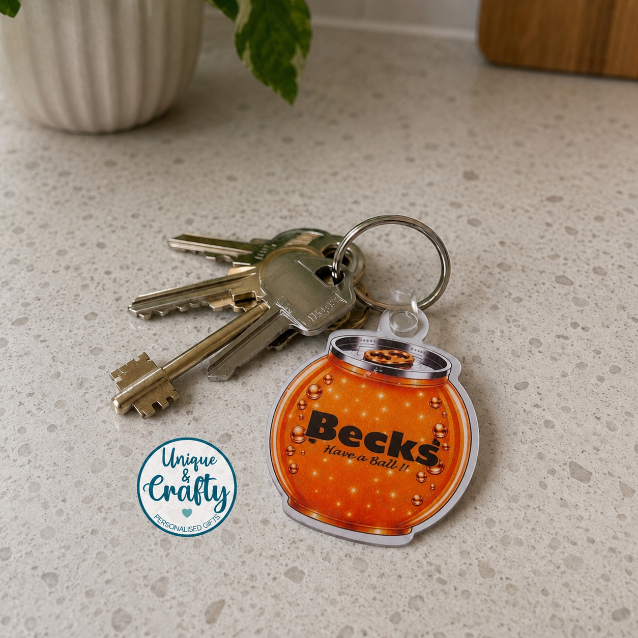 Cocktail Inspired Funny Drink-Inspired Keychain  Bag Tag Gift Acrylic Keyring – 5x5cm